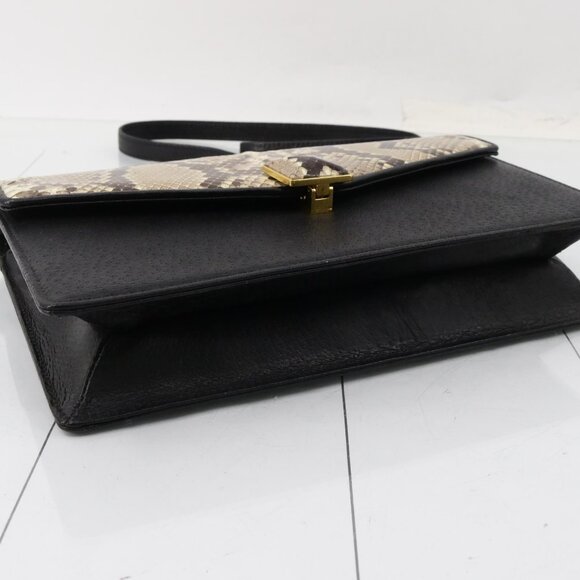 Valentino Embossed Python Flap Bag - Picture 5 of 9